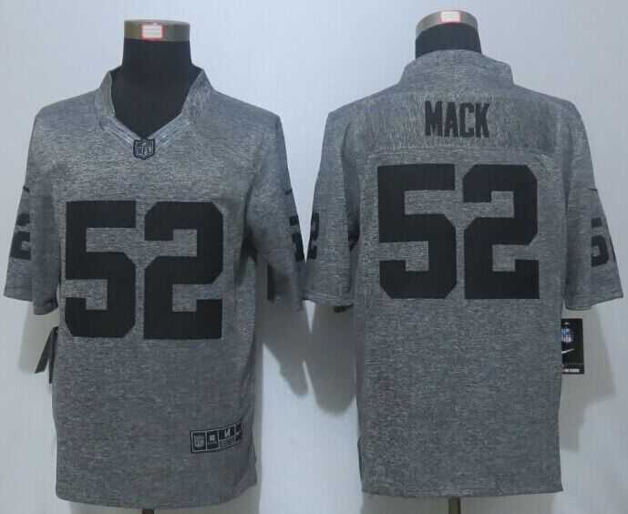 Nike Limited Oakland Raiders #52 Mack Men's Stitched Gridiron Gray Jerseys,We sell and wholesale Nike Limited Oakland Raiders #52 Mack Men's Stitched Gridiron Gray Jerseys on line form chian!
